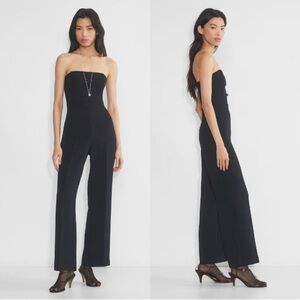 Aritzia Black Strapless Jumpsuit